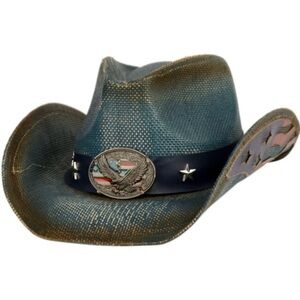 Men's Blue Cowboy Hat
